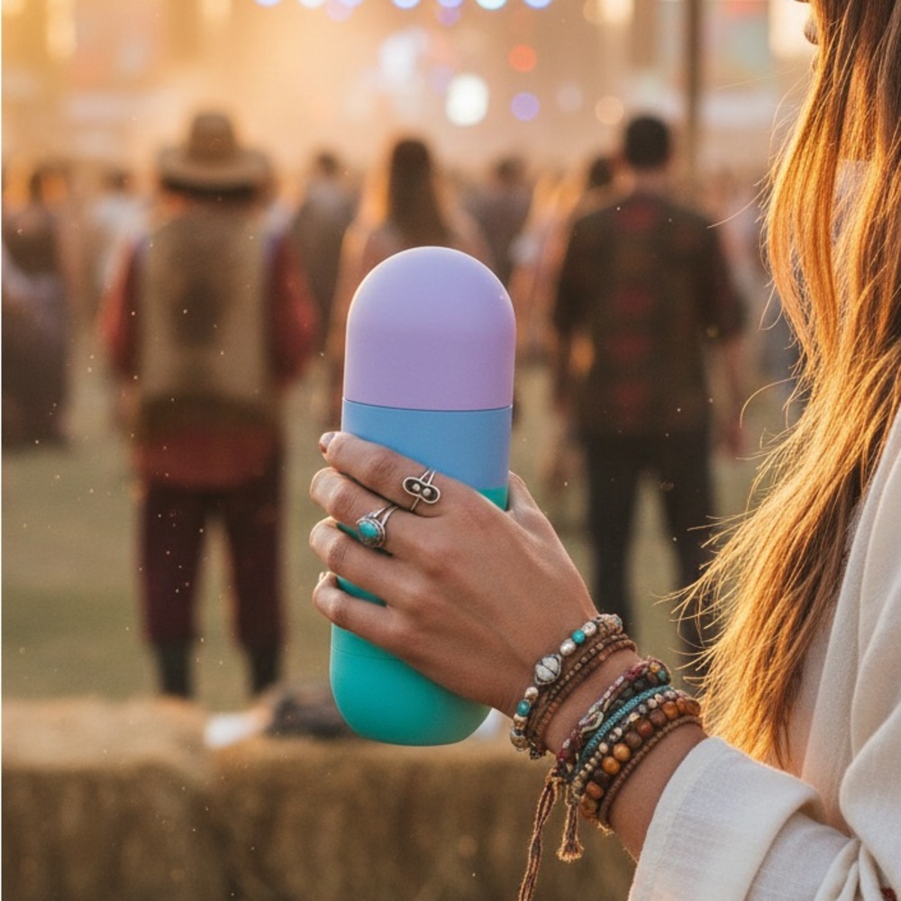 ORB Asobu unique Eco-Friendly colorful Insulated water drink travel Bottle NWT